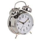 Metal Alarm Clock, Chrome,