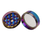 Metal cannabis grinder, Rainbow, 5 x 3,8 cm,