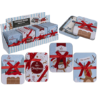 Metal gift box, Merry Christmas,