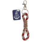 Metal key chain, anchor, 11 cm,