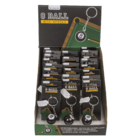 Metal key chain, Pool Ball Black 8,