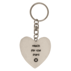 Metal key ring, Positive Hearts,