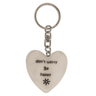 Metal key ring, Positive Hearts,