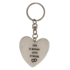 Metal key ring, Positive Hearts,