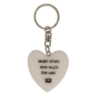 Metal key ring, Positive Hearts,