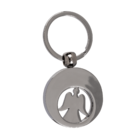 Metal Keychain, Angel, with Trolley Coin,