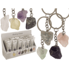 Metal keychain, Chakra Chystals,