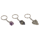 Metal keychain, Chakra Chystals,