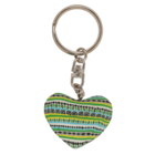 Metal keychain, Clay Heart,