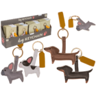 Metal keychain, Dog,