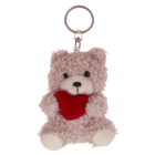 Metal keychain, Plush Bear with Heart,