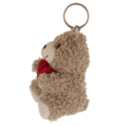 Metal keychain, Plush Bear with Heart,