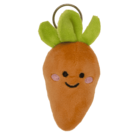 Metal keychain, plush vegetable,