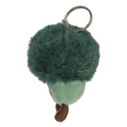 Metal keychain, plush vegetable,