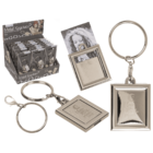 Metal keychain, with Photo Holder,