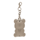 Metal keyring, bear with red heart