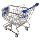 Metal mini shopping trolley,