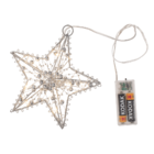 Metal Star for hanging, with 10 LED, D: ca. 15 cm,