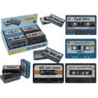 Metal storage box, Music cassette,