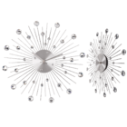 Metal Wall Clock, Crystal,