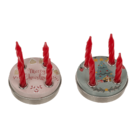 Mini advent wreath, 4 mini candles with base,