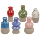 Mini ceramic vase, 8 x 5 cm, stoneware,