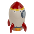 Money box, Rocket, 12.5 x 7 cm, ceramic,