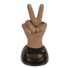 Movable figure, Peace Sign, with solar cell,