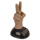 Movable figure, Peace Sign, with solar cell,