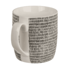 Mug, black/white, ca. 8,6 x 9,2 cm,