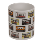 Mug, Cassettes, stoneware, 8 x 10 cm,