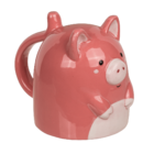 Mug, Cochon, à l'envers, env. 12 x 14 cm,