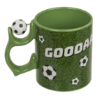 Mug, football, with spinner handle,