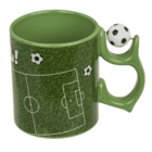 Mug, football, with spinner handle,