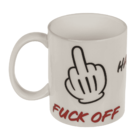 Mug, Fuck Off, Ceramic, 8 x10 cm,