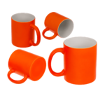 Mug, Neon Orange, made of stoneware, 9 x 8.5 cm,