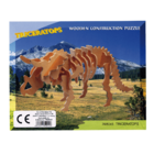 Naturholz-3D-Puzzle, Dinosaurierskelett I,