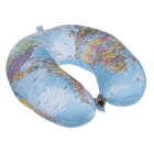 Neck cushion with micro pellet filling, World Map,