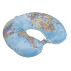 Neck cushion with micro pellet filling, World Map,