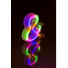 Neon-Leuchtbuchstabe, &, Höhe:16 cm,