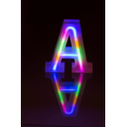Neon-Leuchtbuchstabe, A, Höhe:16 cm,
