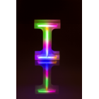 Neon-Leuchtbuchstabe, I, Höhe:16 cm,