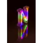 Neon-Leuchtbuchstabe, N, Höhe:16 cm,