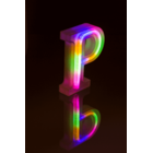 Neon-Leuchtbuchstabe, P, Höhe:16 cm,
