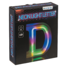 Neon Light Letter, D, Height: 16 cm, for