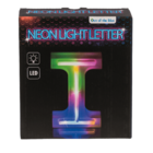 Neon Light Letter; I, Height: 16 cm, for