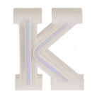 Neon Light Letter; K, Height: 16 cm, for