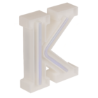Neon Light Letter; K, Height: 16 cm, for
