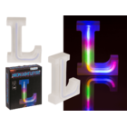 Neon Light Letter, L, Height: 16 cm, for