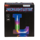 Neon Light Letter, L, Height: 16 cm, for